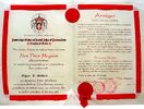 Диплом рыцарского Мальтийского ордена